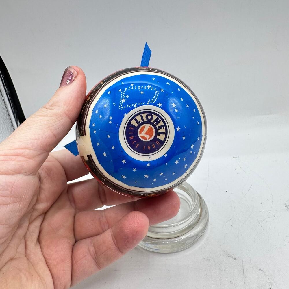 Lionel Trains 3" Christmas Ornament O Gauge holiday bauble BLUE - Picture 3 of 7